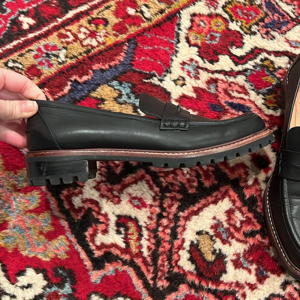 Madewell Corinne Lugsole Loafer size 7.5 black - Picture 3 of 5
